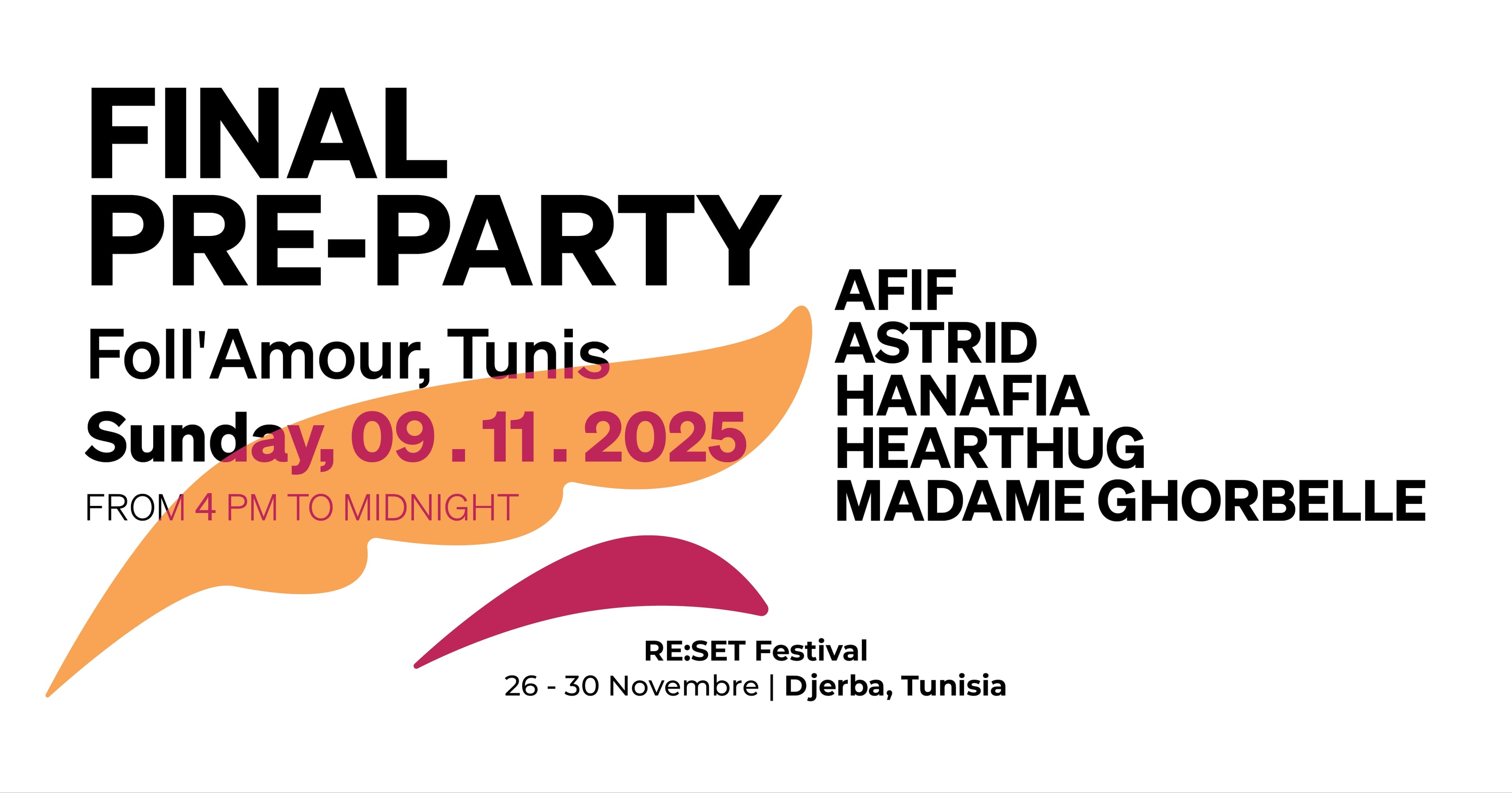 RE:SET Final Pre-Party
