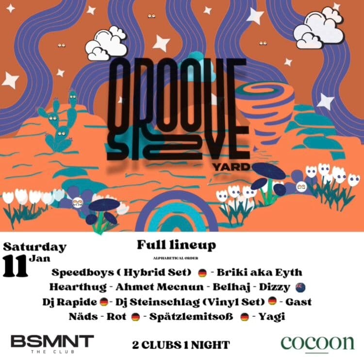 GROOVEYARD 11.01 @BSMNT & @COCOON