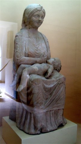Terracotta nursing goddess from Thinissut